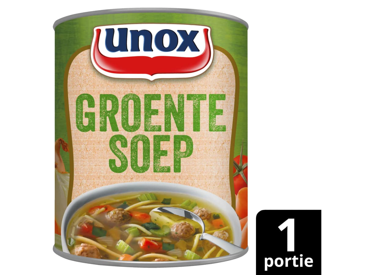 Soep in blik originele groentesoep