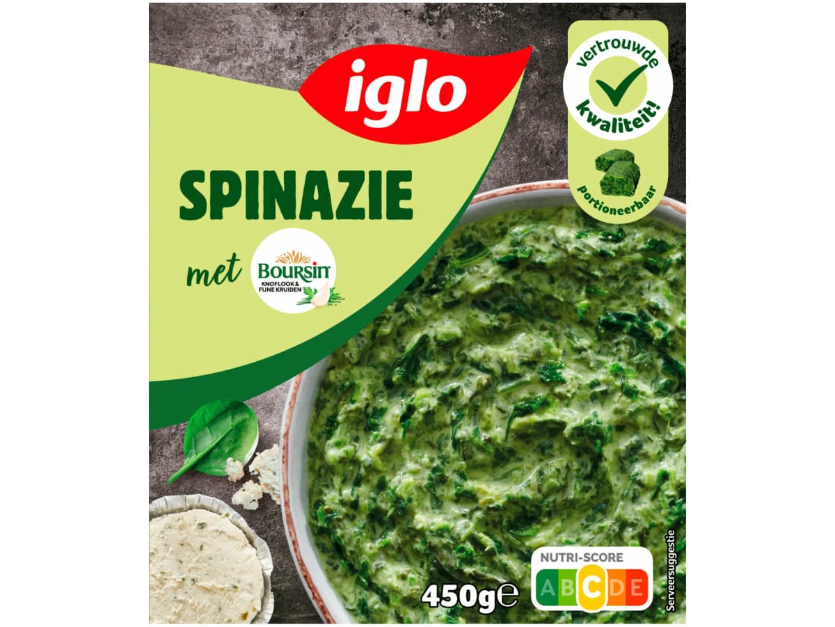 Spinazie fijn gehakt boursin