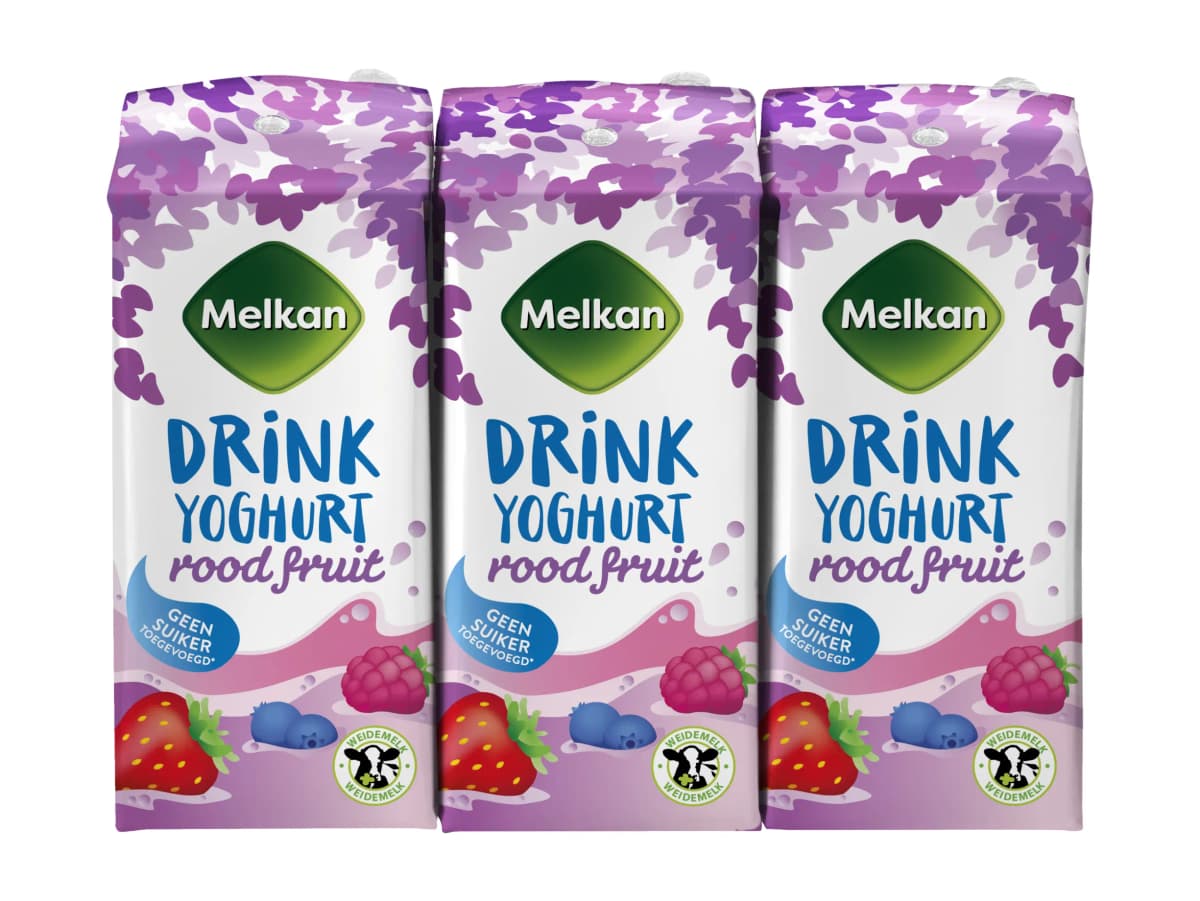 Rood fruit yoghurtdrink 6-pak