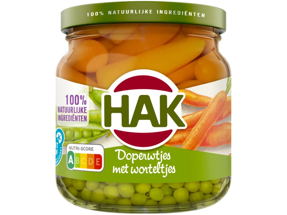 Doperwtjes & worteltjes extra fijn