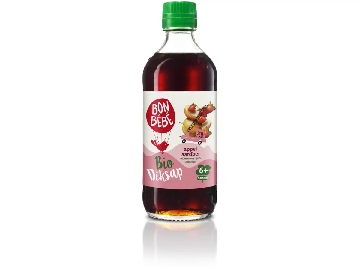 Biologisch diksap appel aardbei