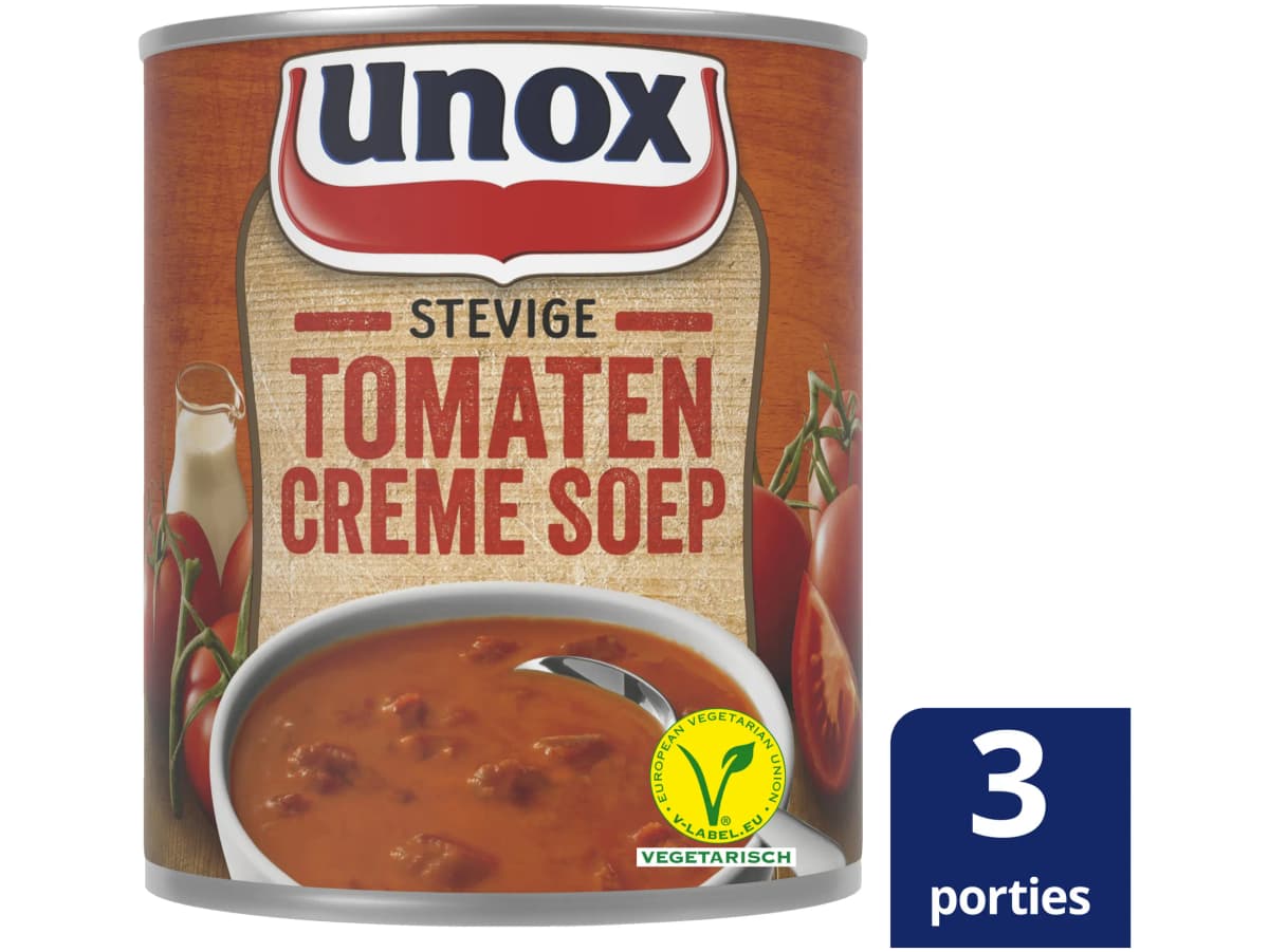 Soep in blik stevige tomaten crèmesoep
