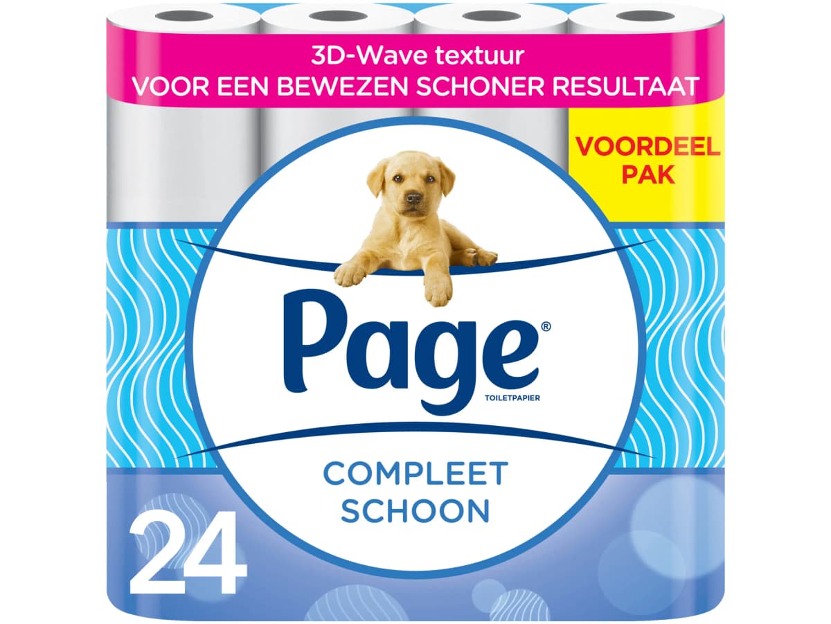 Toiletpapier compleet schoon