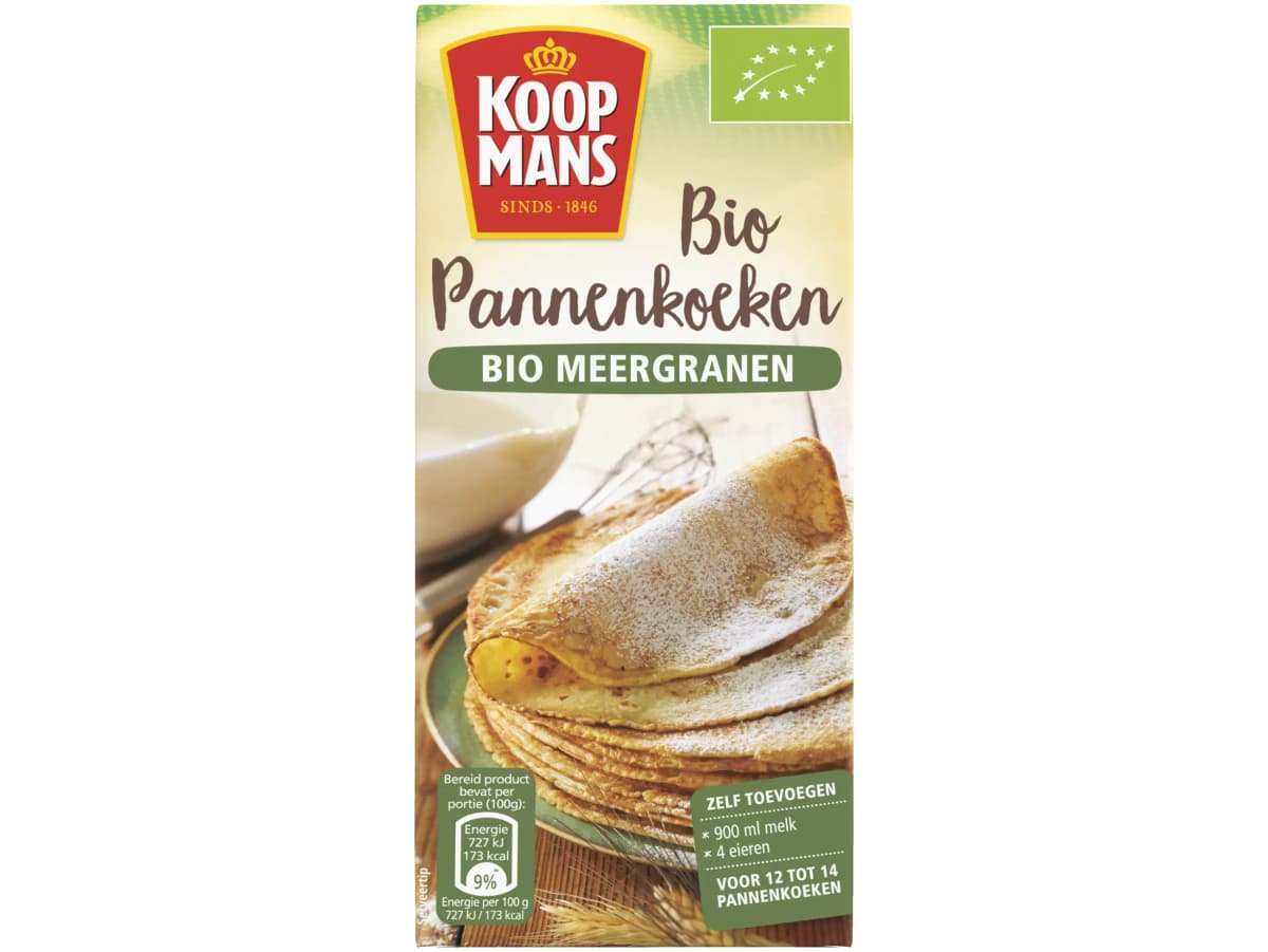 Biologische pannenkoekenmix meergranen
