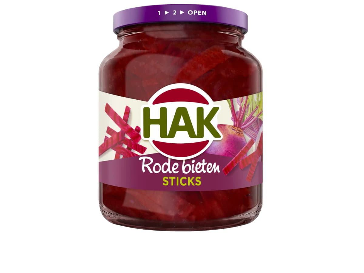 Rode bieten sticks zoetzuur