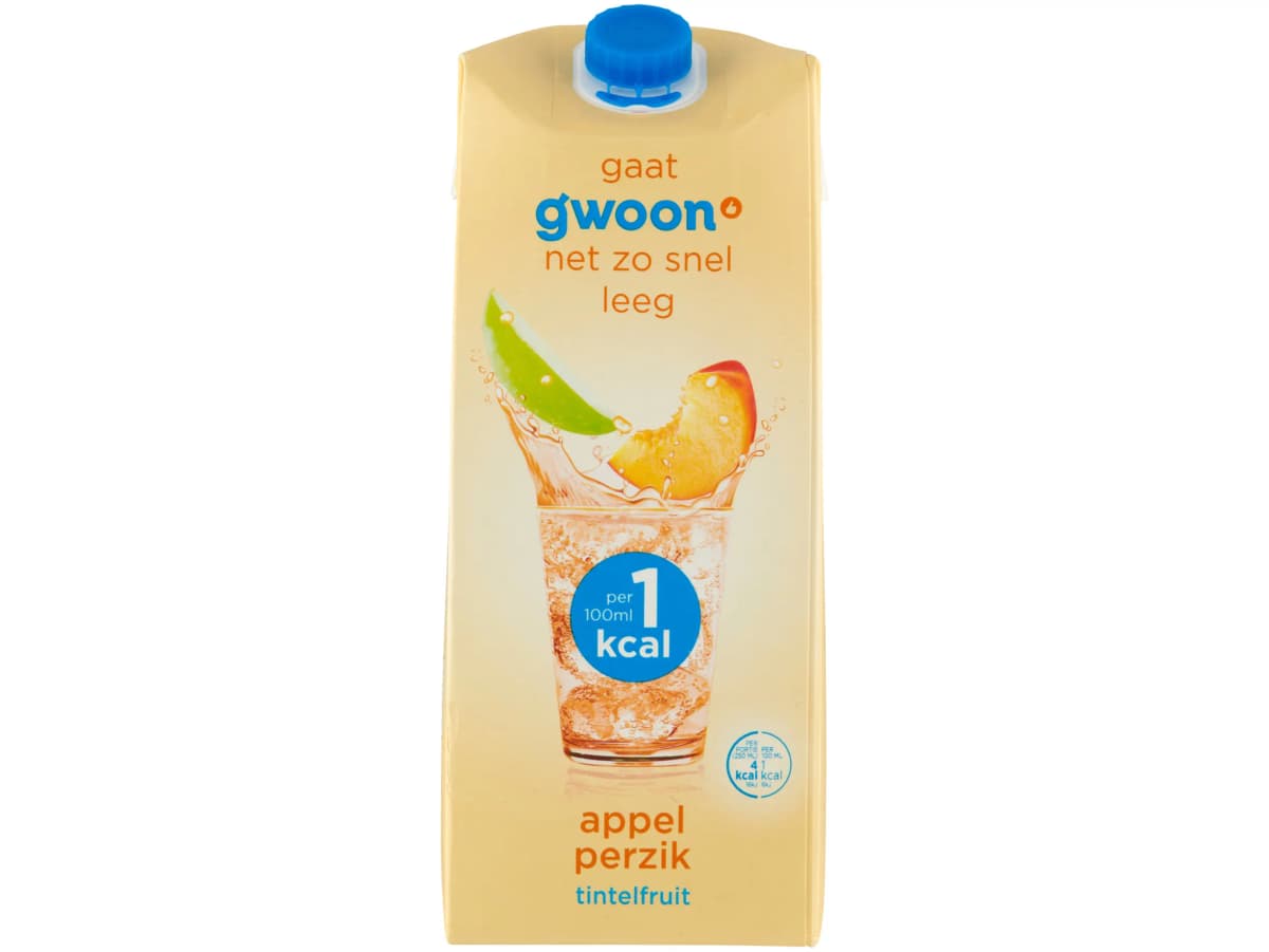 Tintelfruit appel perzik 1 kcal