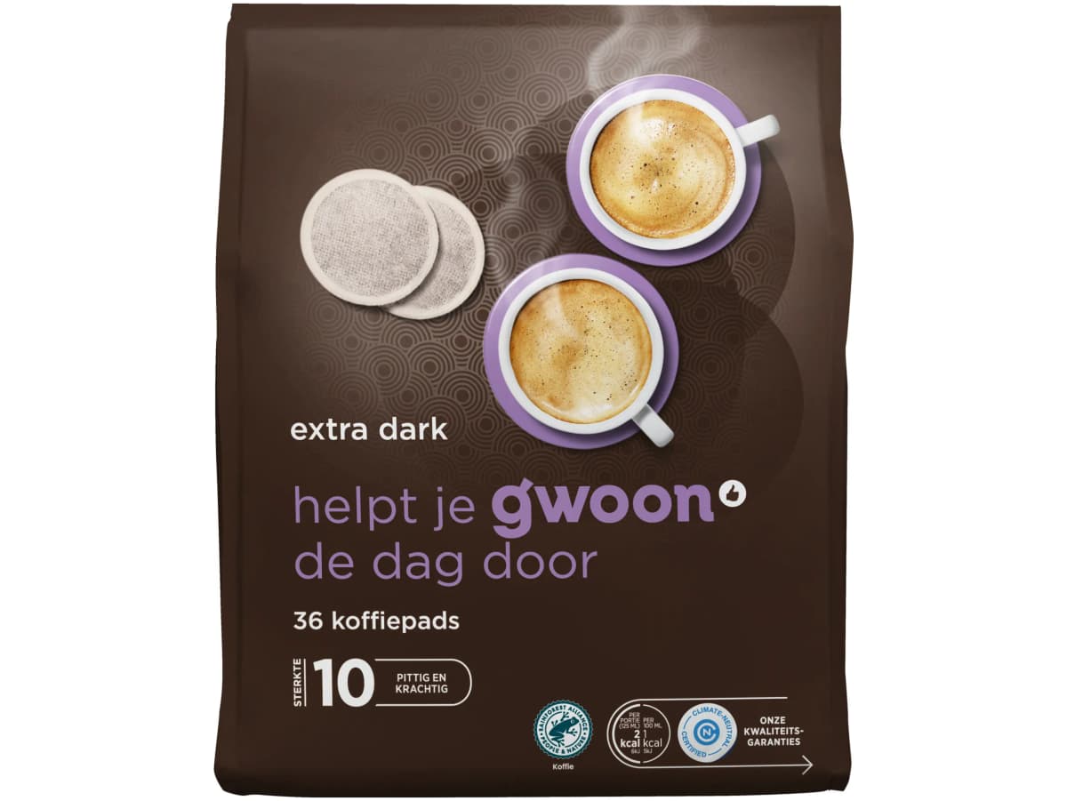 Koffiepads extra dark roast