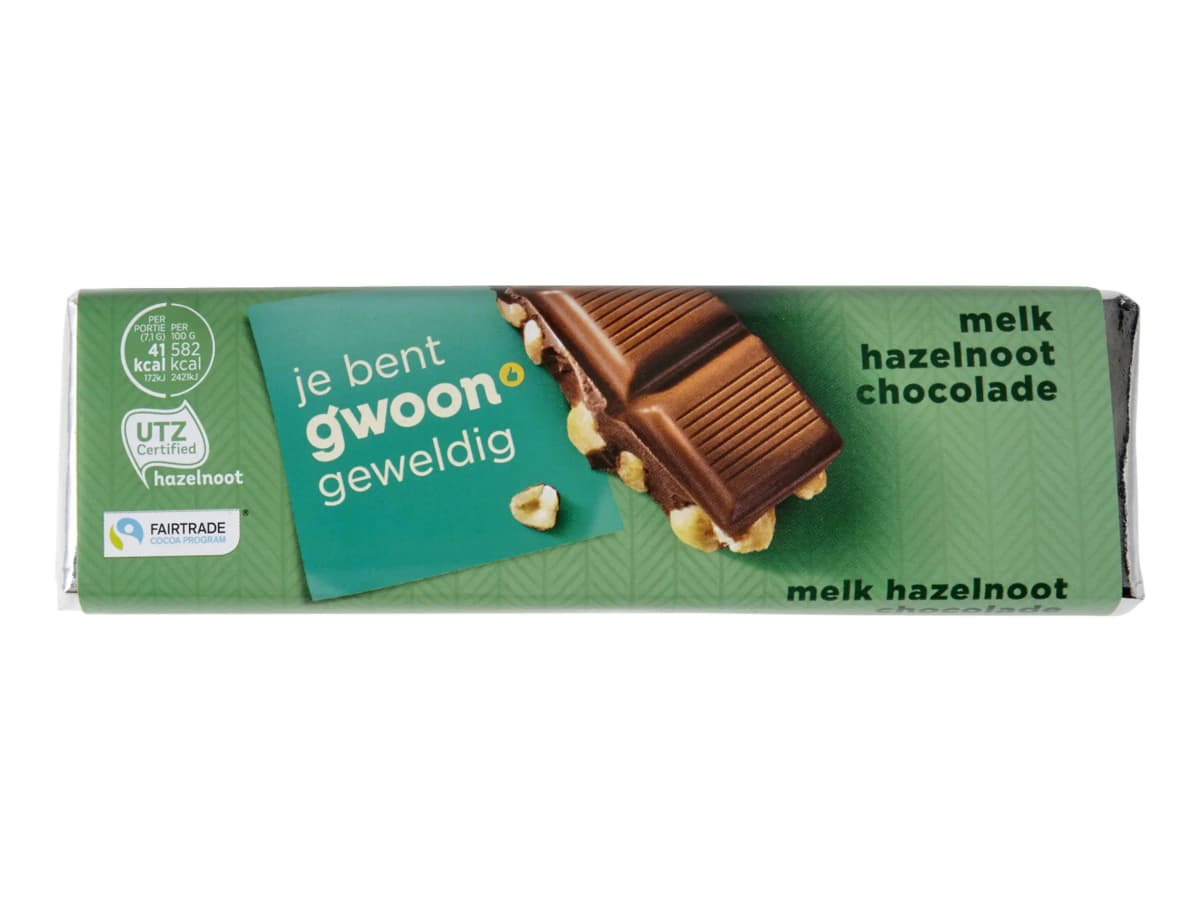 Chocoladereep melk hazelnoot
