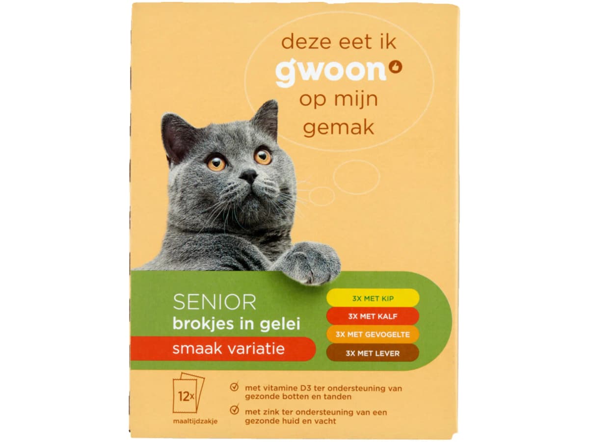 Senior kattenbrokjes in gelei
