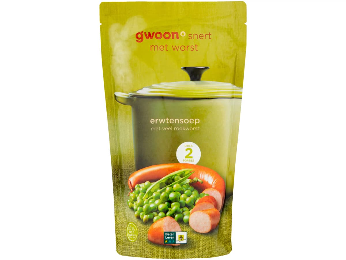 Erwtensoep extra rookworst Erwtensoep extra rookworst