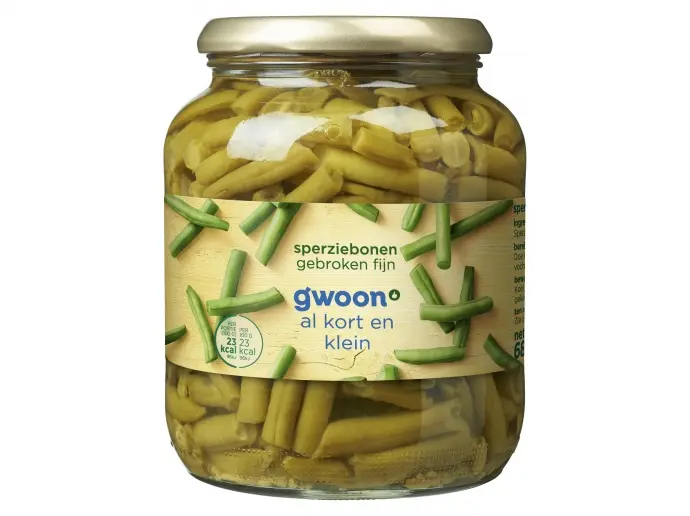 Sperziebonen gebroken