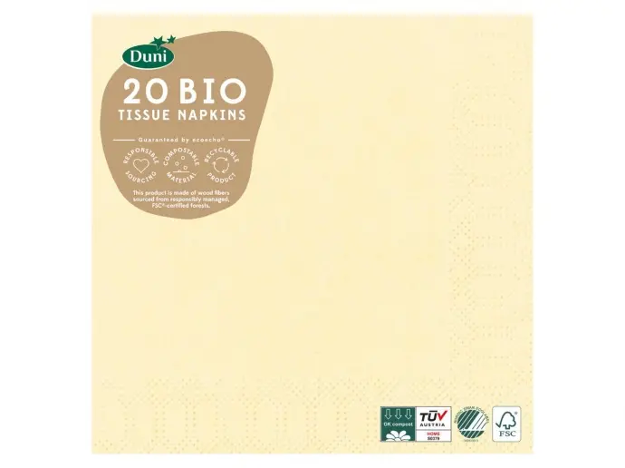 Servetten creme 3 laags