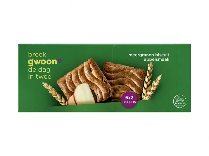 Meergranenbiscuit appel