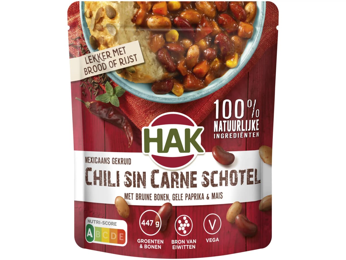 Chili sin carne schotel