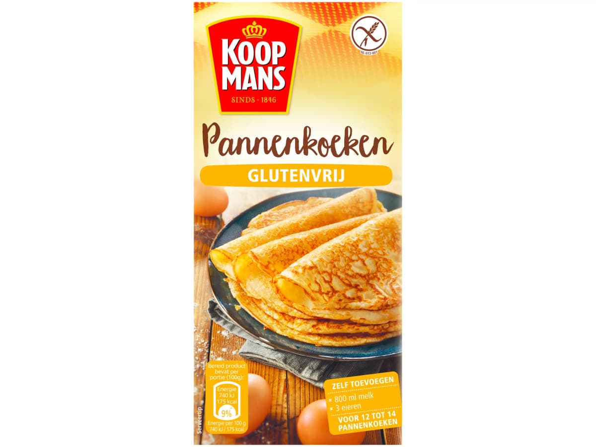 Pannenkoekenmix glutenvrij