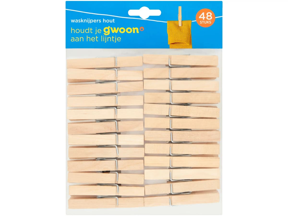 Knijpers, waslijnen