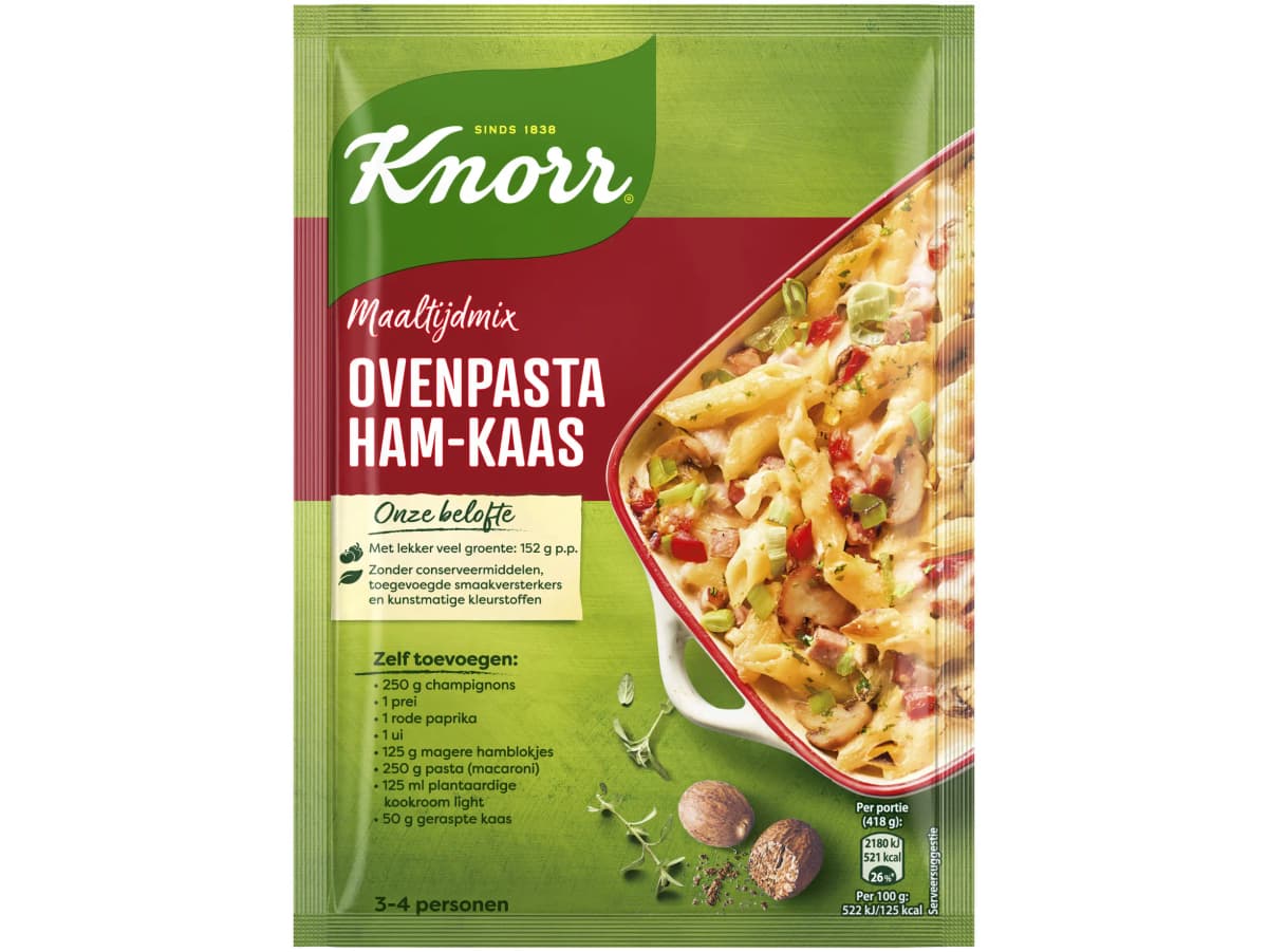 Mix ovenpasta ham-kaas