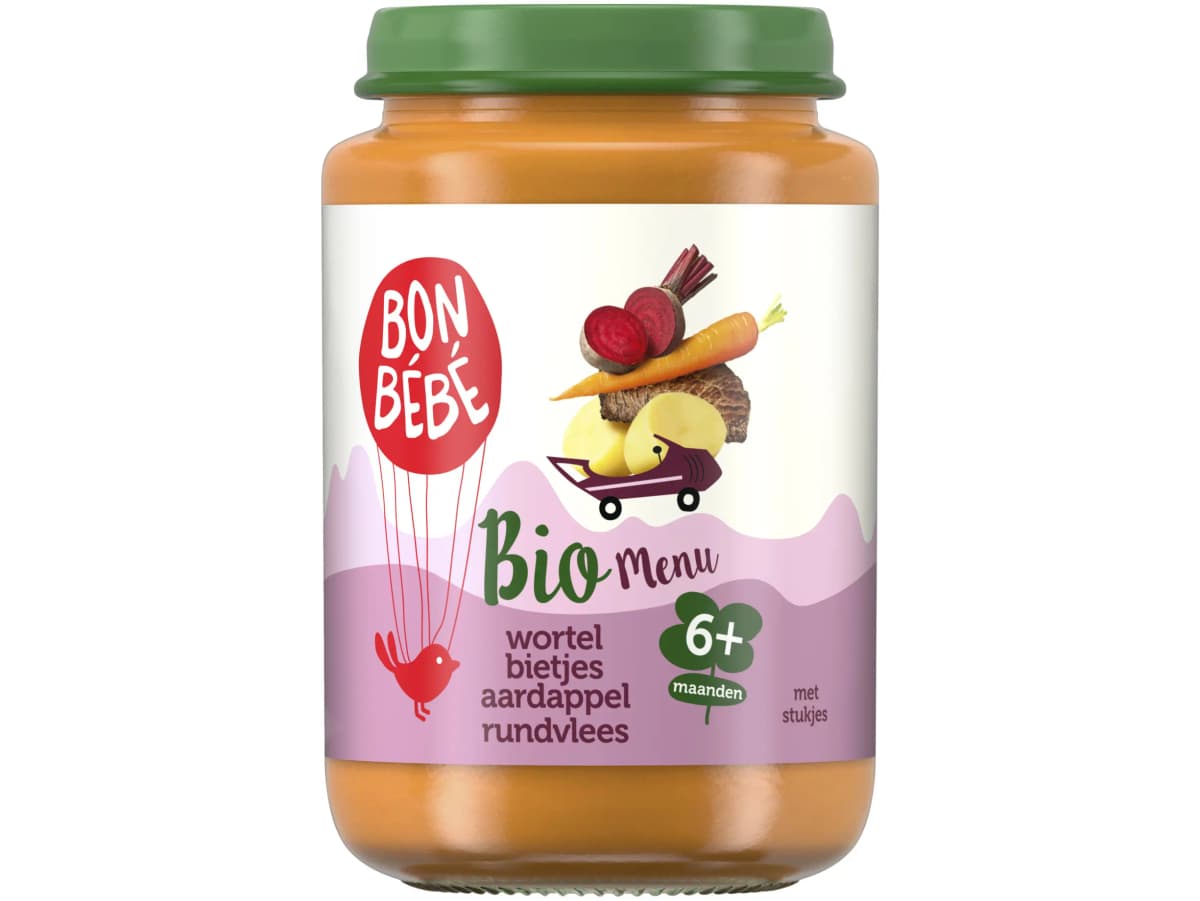 Wortel bietjes rundvlees 6+ maanden Wortel bietjes rundvlees 6+ maanden