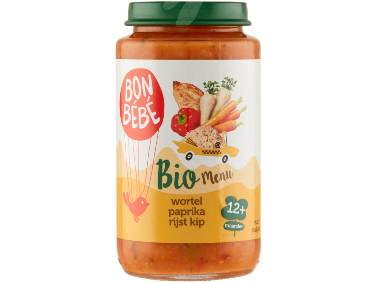 Wortel paprika rijst kip 12+ maanden