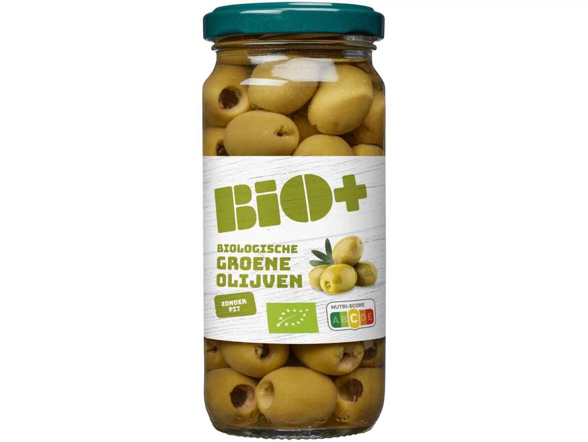 Groene olijven zonder pit