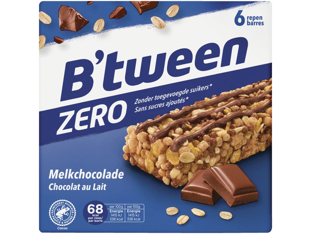 Mueslireep zero melkchocolade