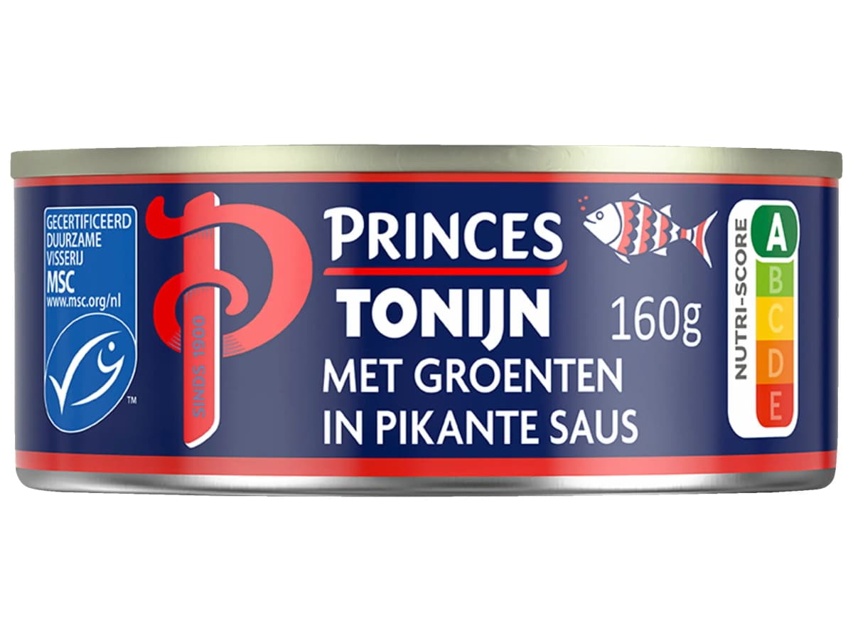 Tonijnstukken met groenten pikant