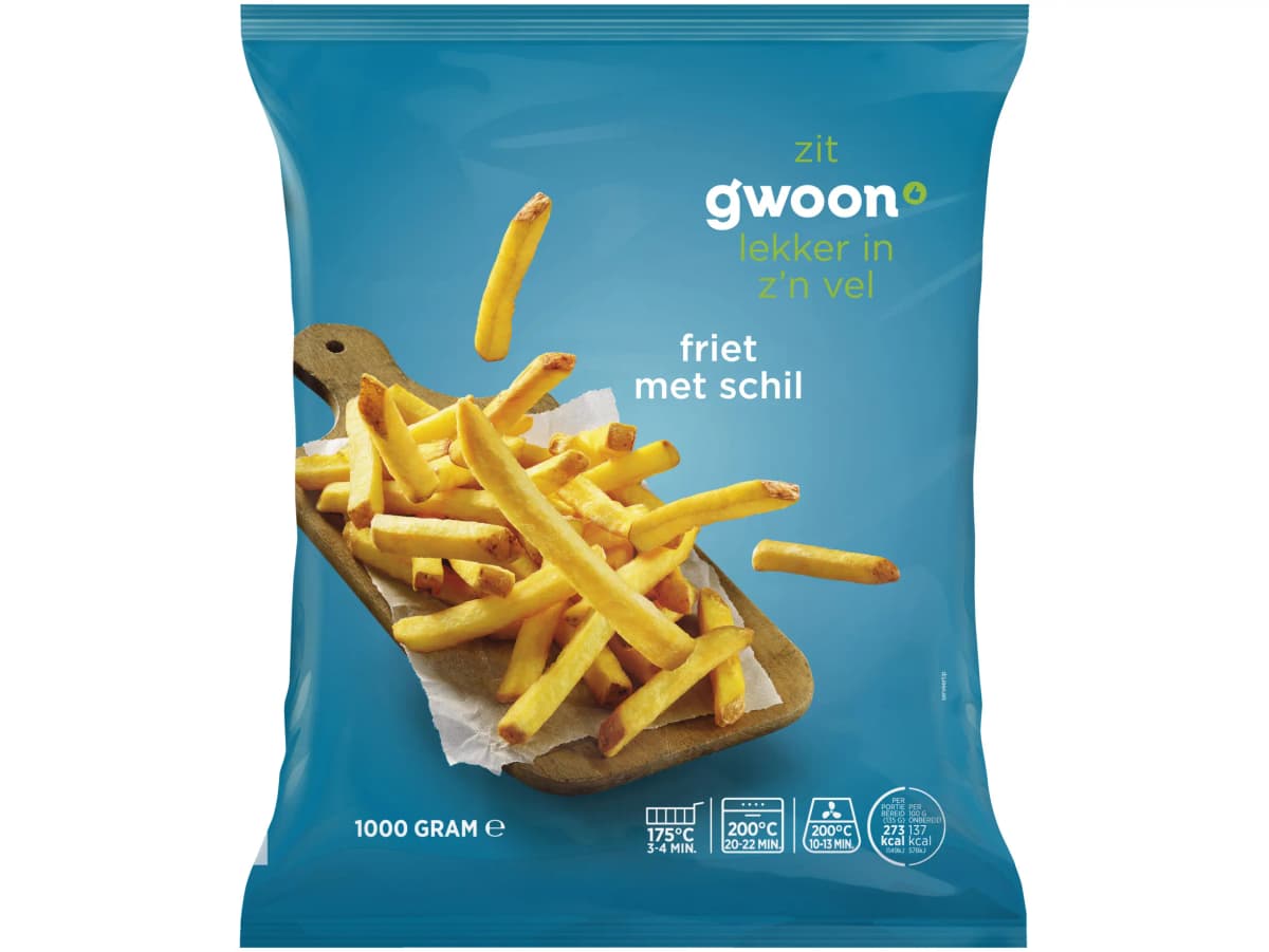 Friet met schil Friet met schil