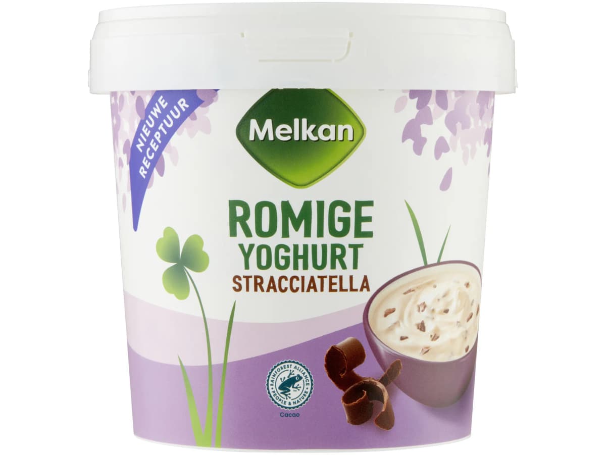 Romige yoghurt stracciatella Romige yoghurt stracciatella