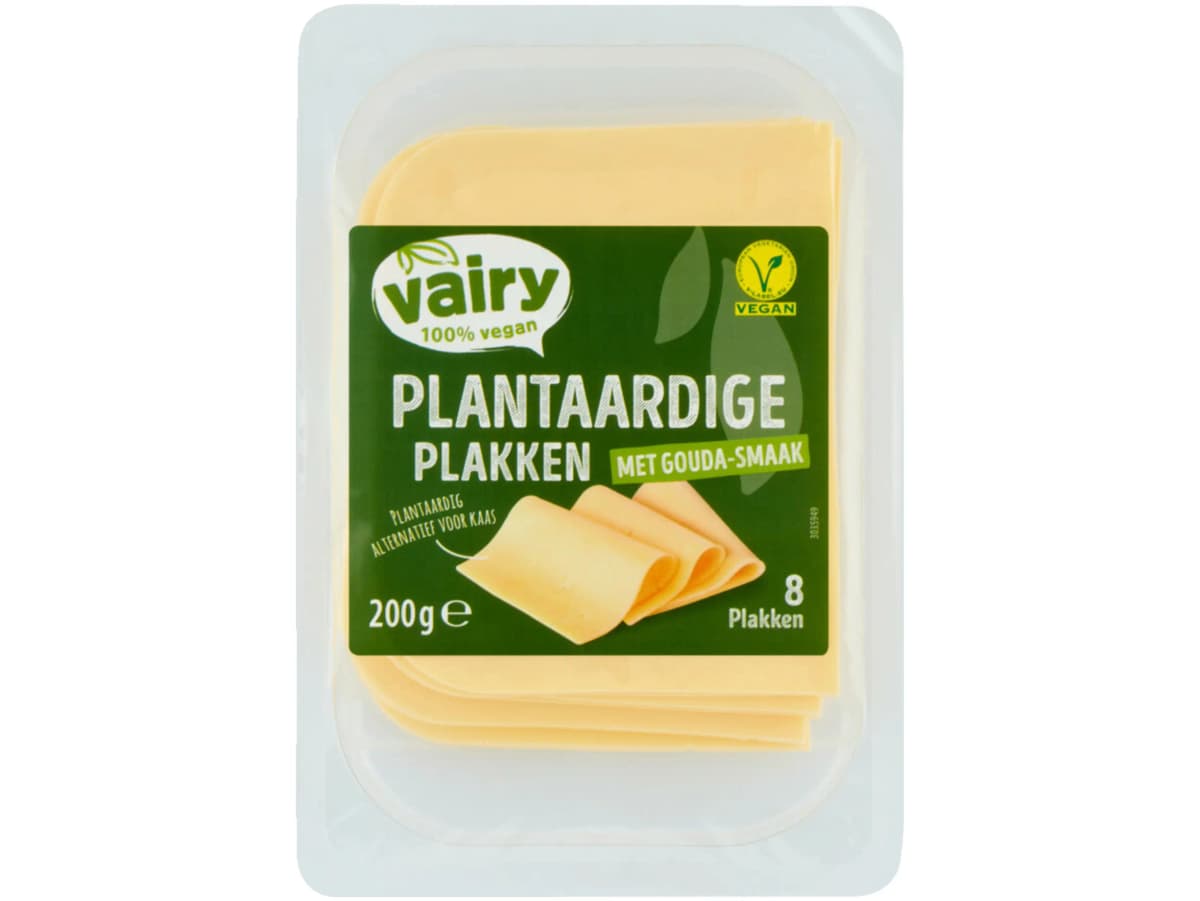 Vegan kaaz goudse plakken Vegan kaaz goudse plakken