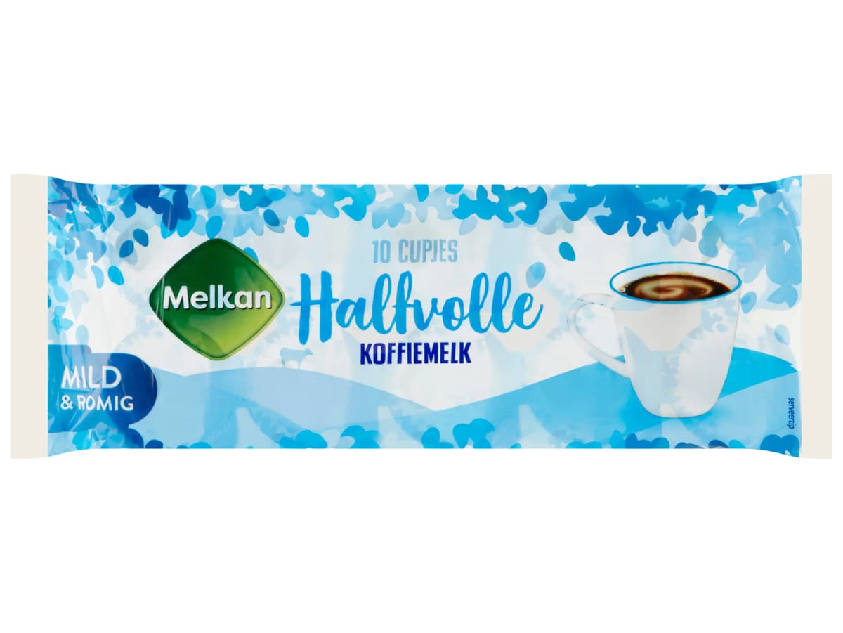 Koffiemelk cups halfvol