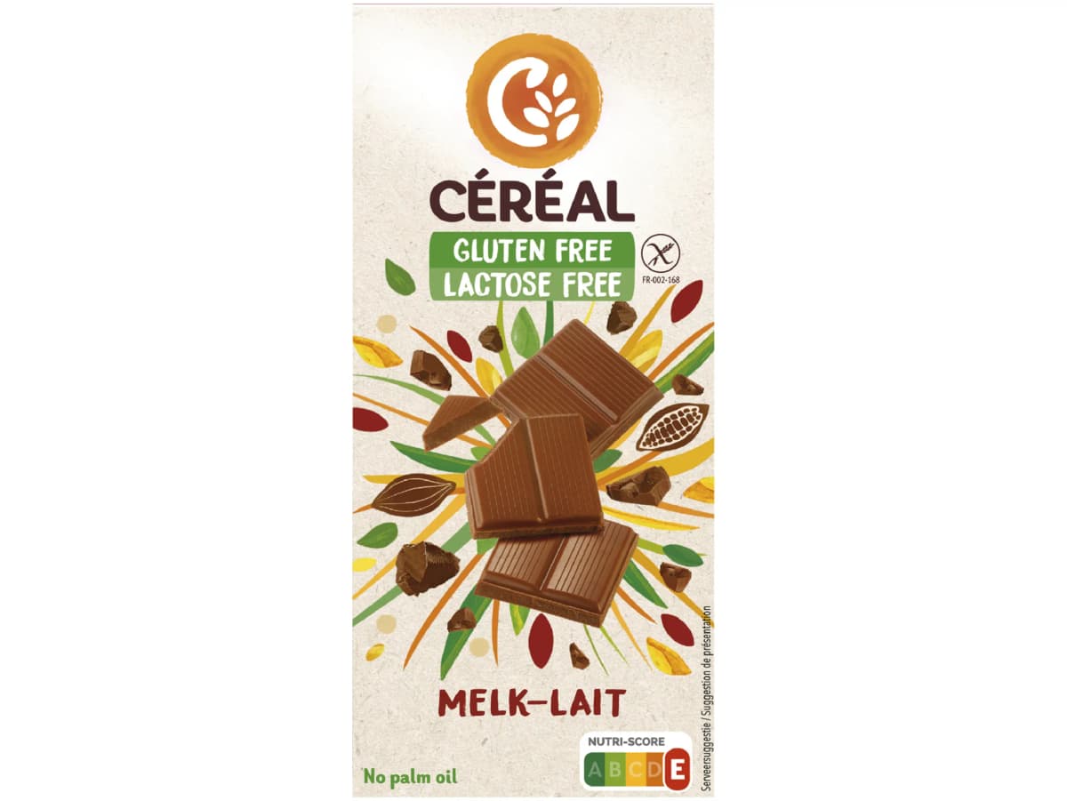 Glutenvrije melkchocolade reep Glutenvrije melkchocolade reep