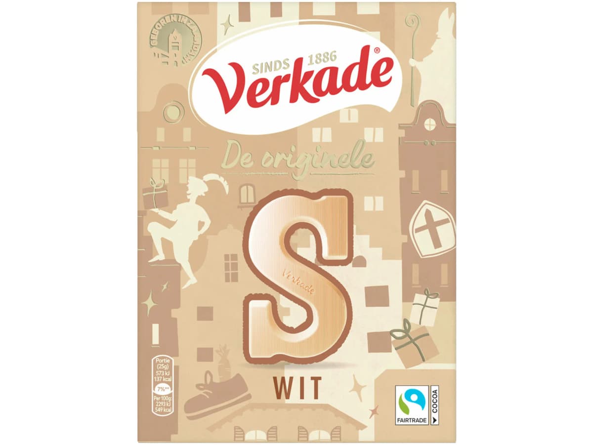 Chocoladeletter wit