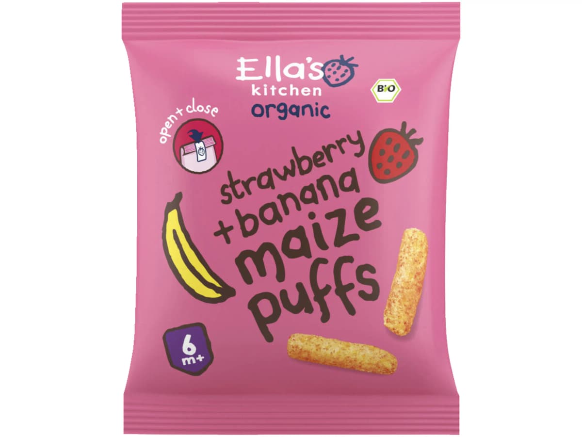 Maize puffs aardbei banaan 6+mnd