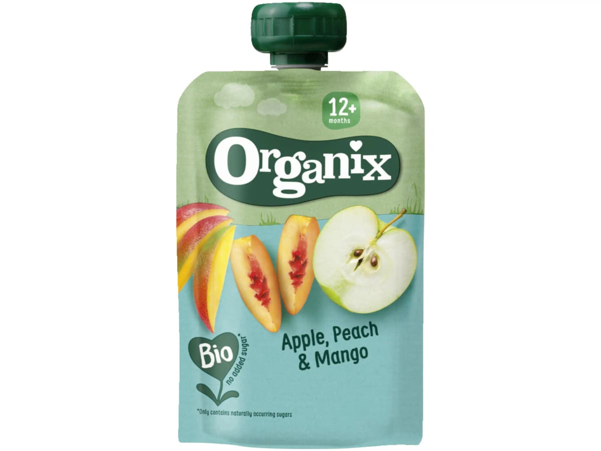 Knijpfruit appel, perzik & mango 12+m