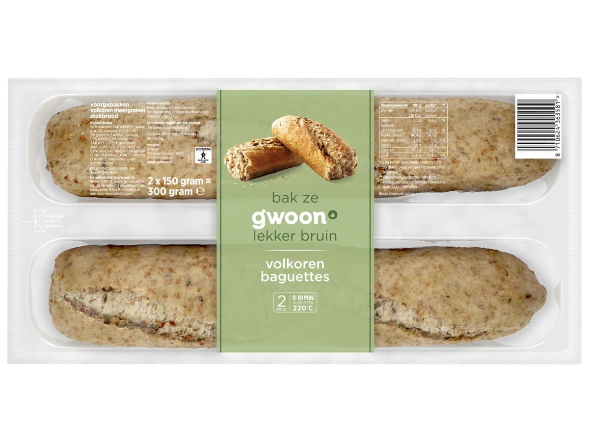 Baguettes volkoren