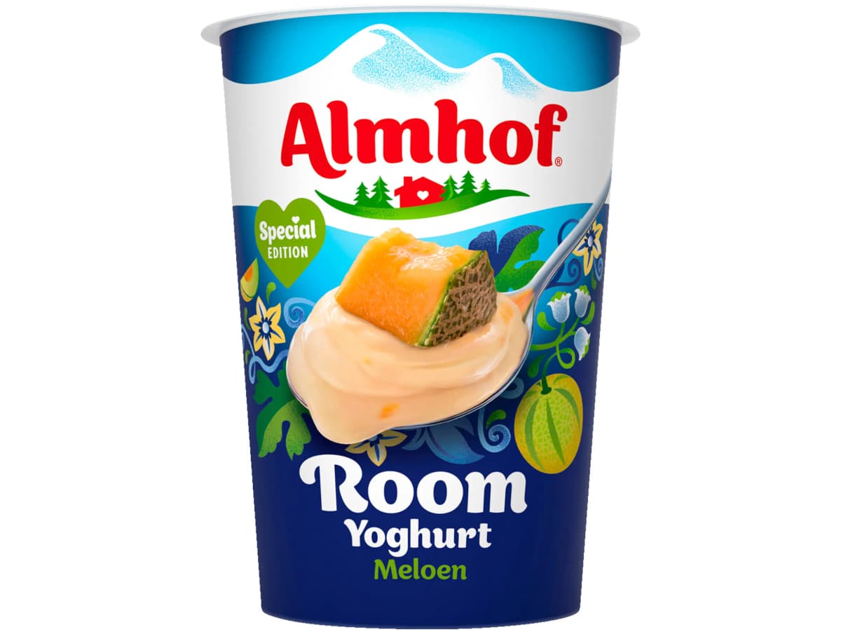 Roomyoghurt framboos granaatappel Roomyoghurt framboos granaatappel