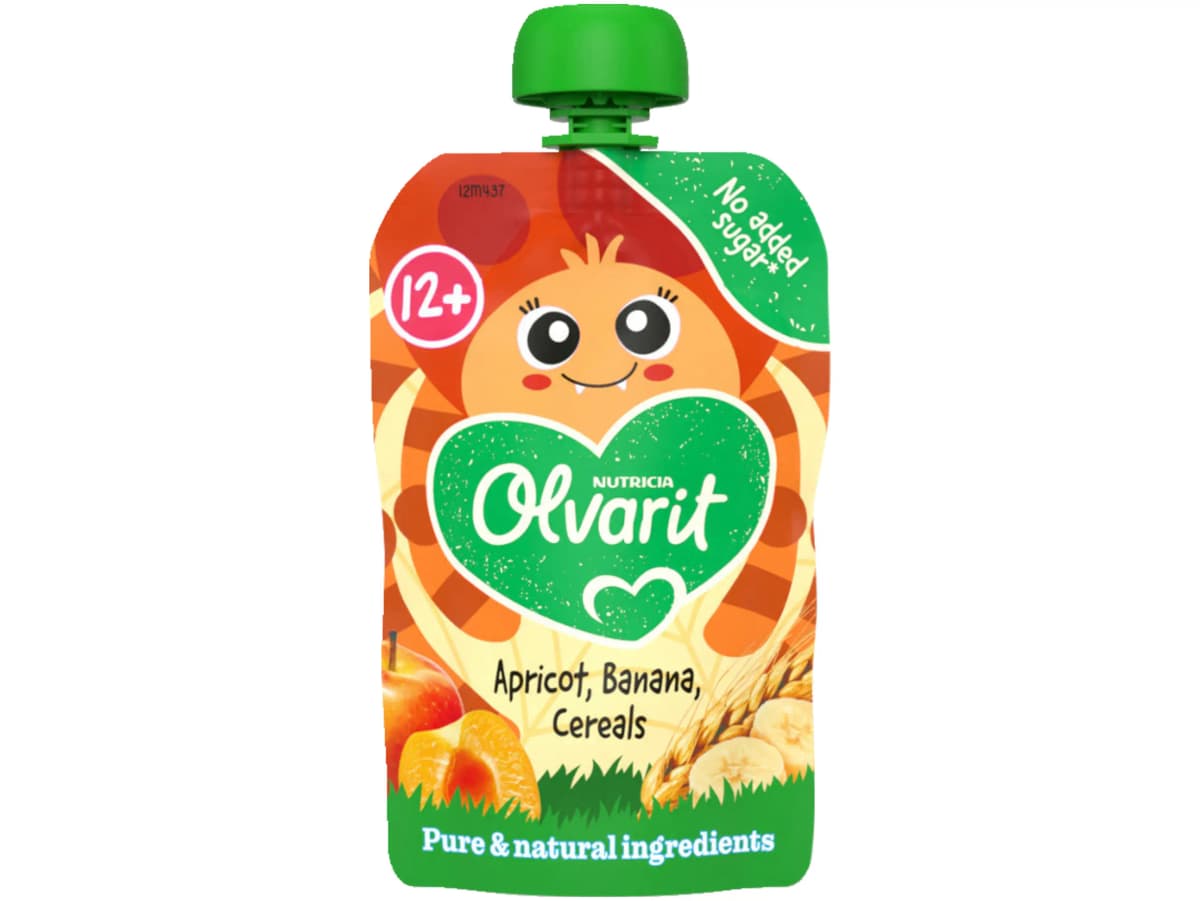 Fruit pouch abrikoos banaan Fruit pouch abrikoos banaan