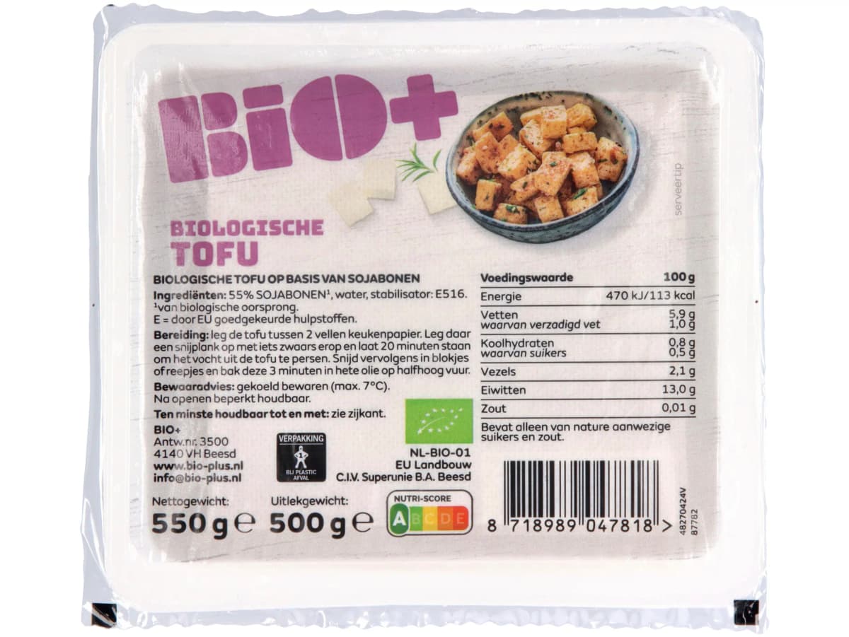Biologische tofu
