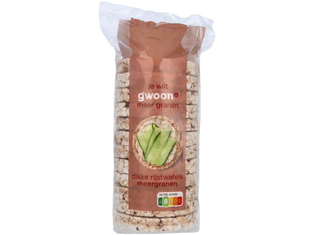 Dikke rijstwafels meergranen