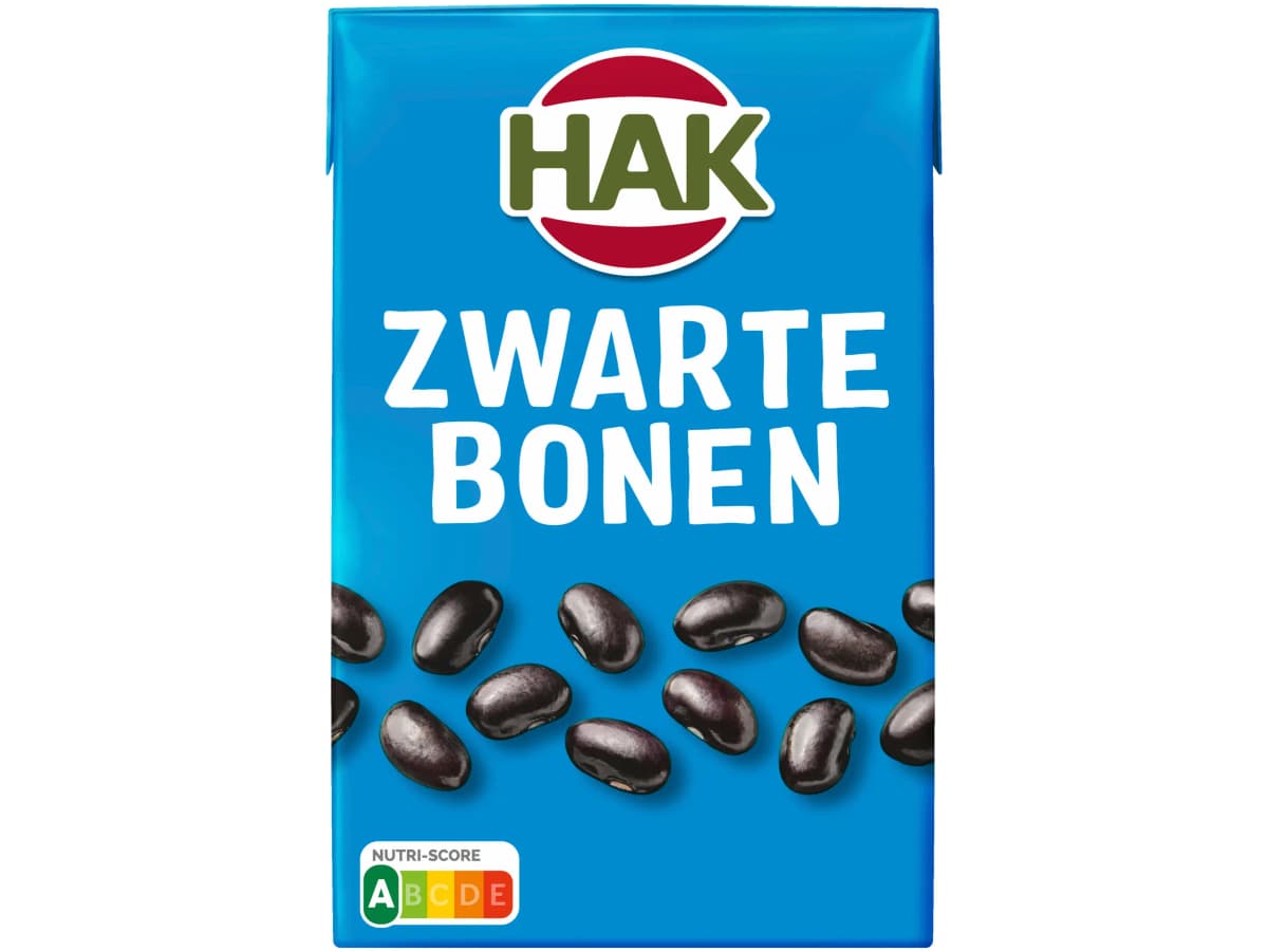 Zwarte bonen in pak