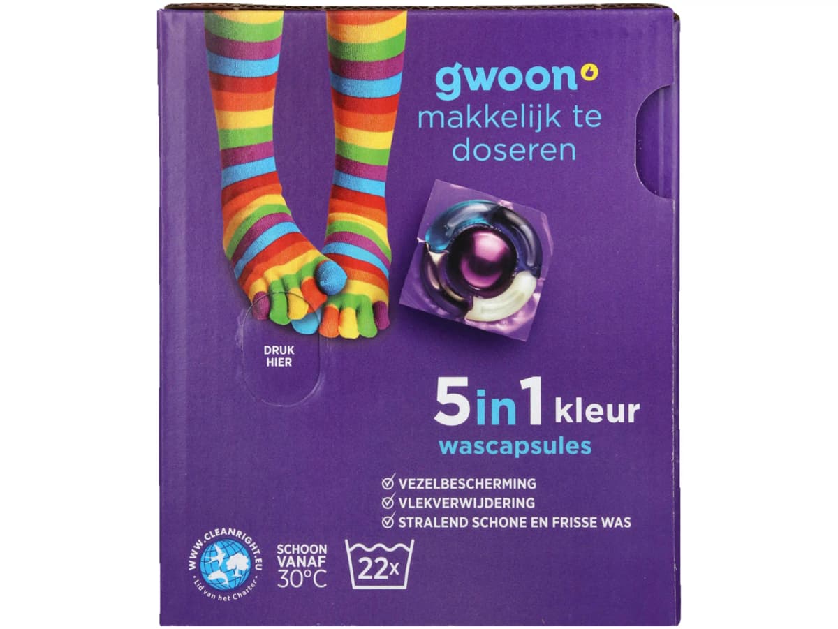 Wascapsules kleur