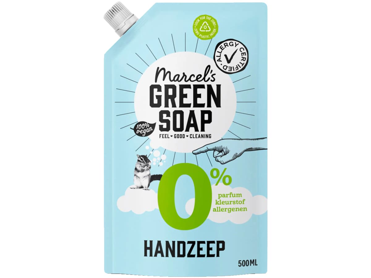 Handzeep 0% parfum navulling