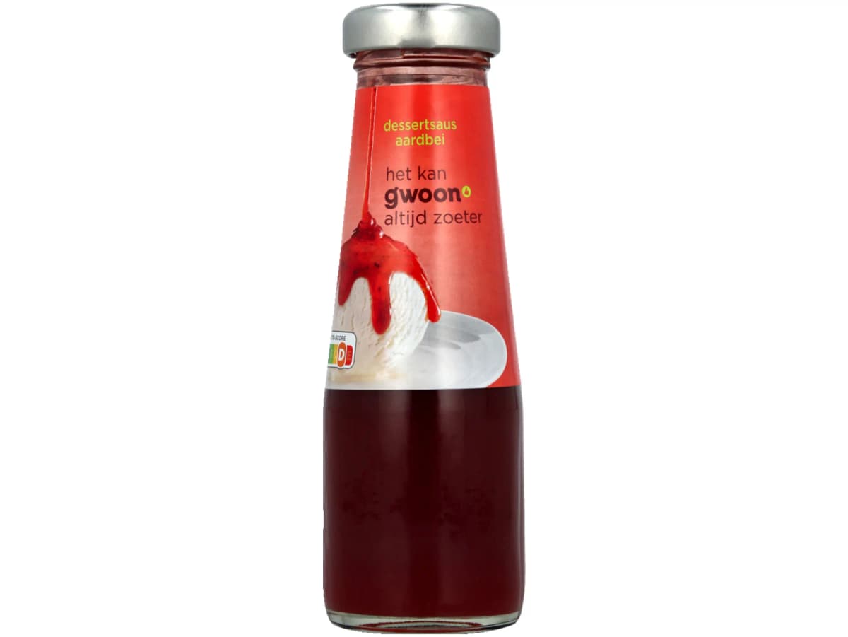 Dessertsaus aardbei