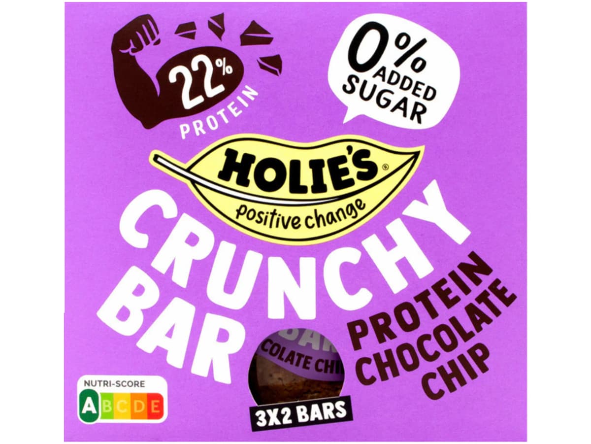 Crunchy bar protein chocolate chip