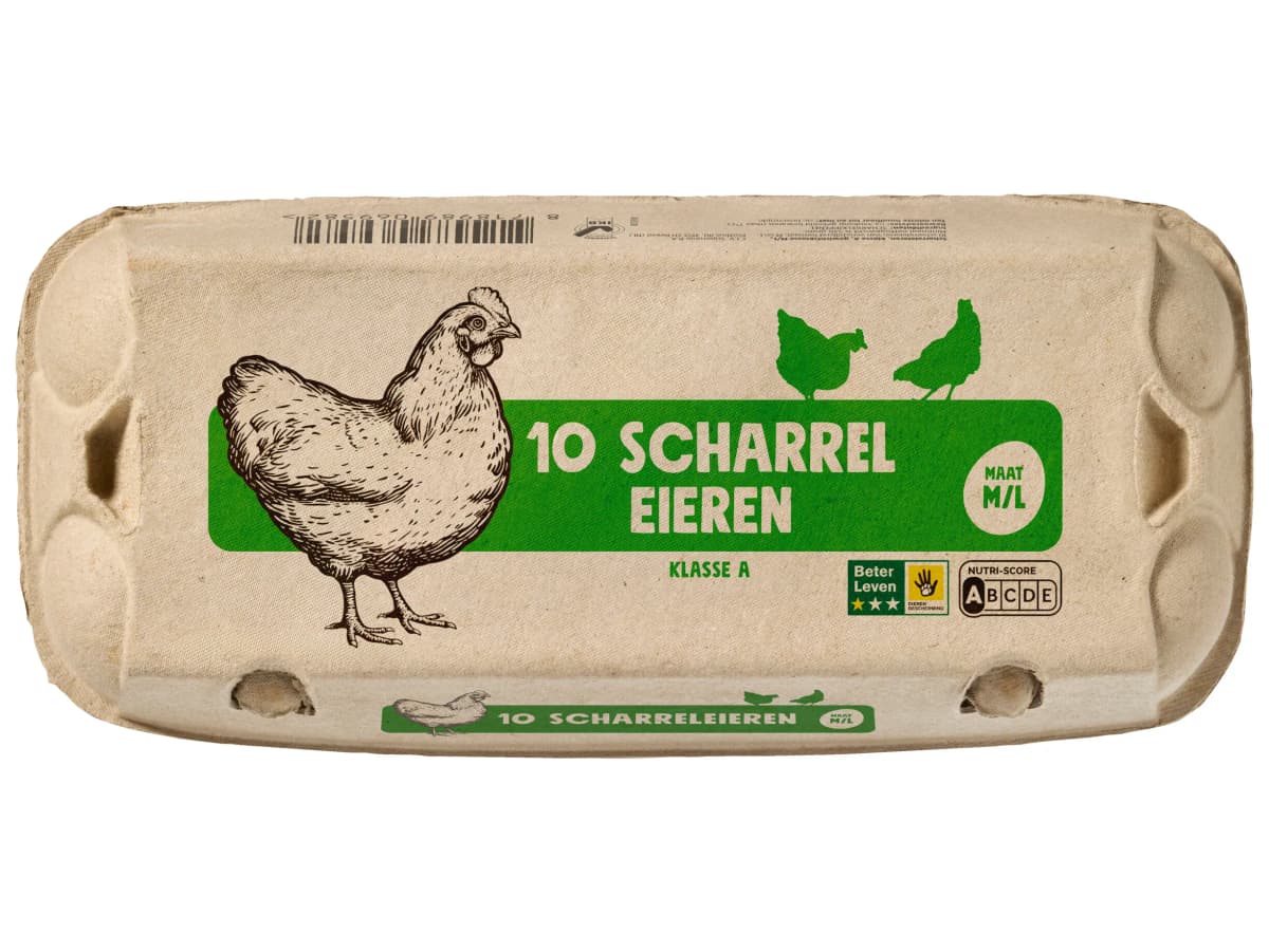 Witte scharreleieren