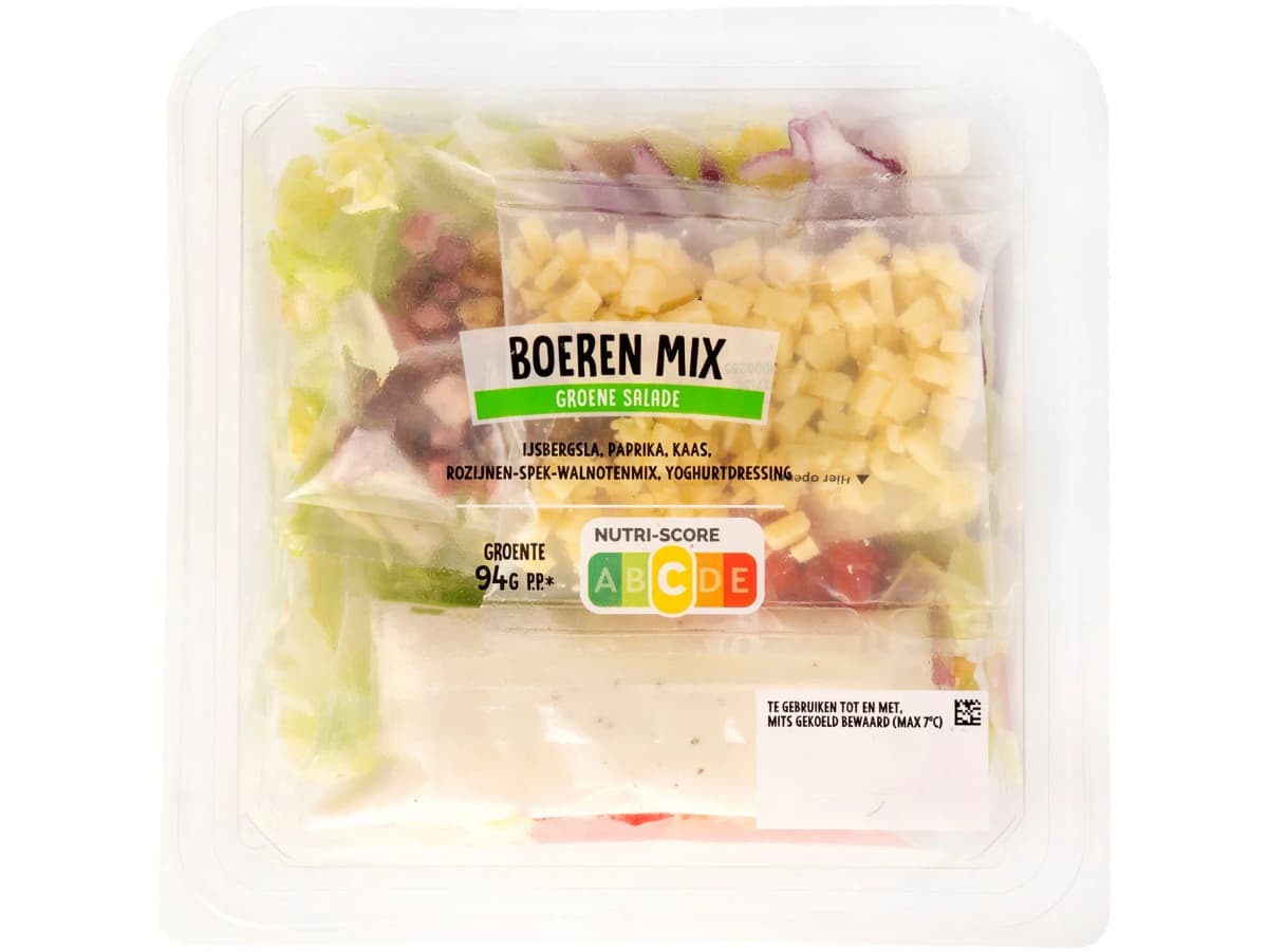 Groene salade boeren