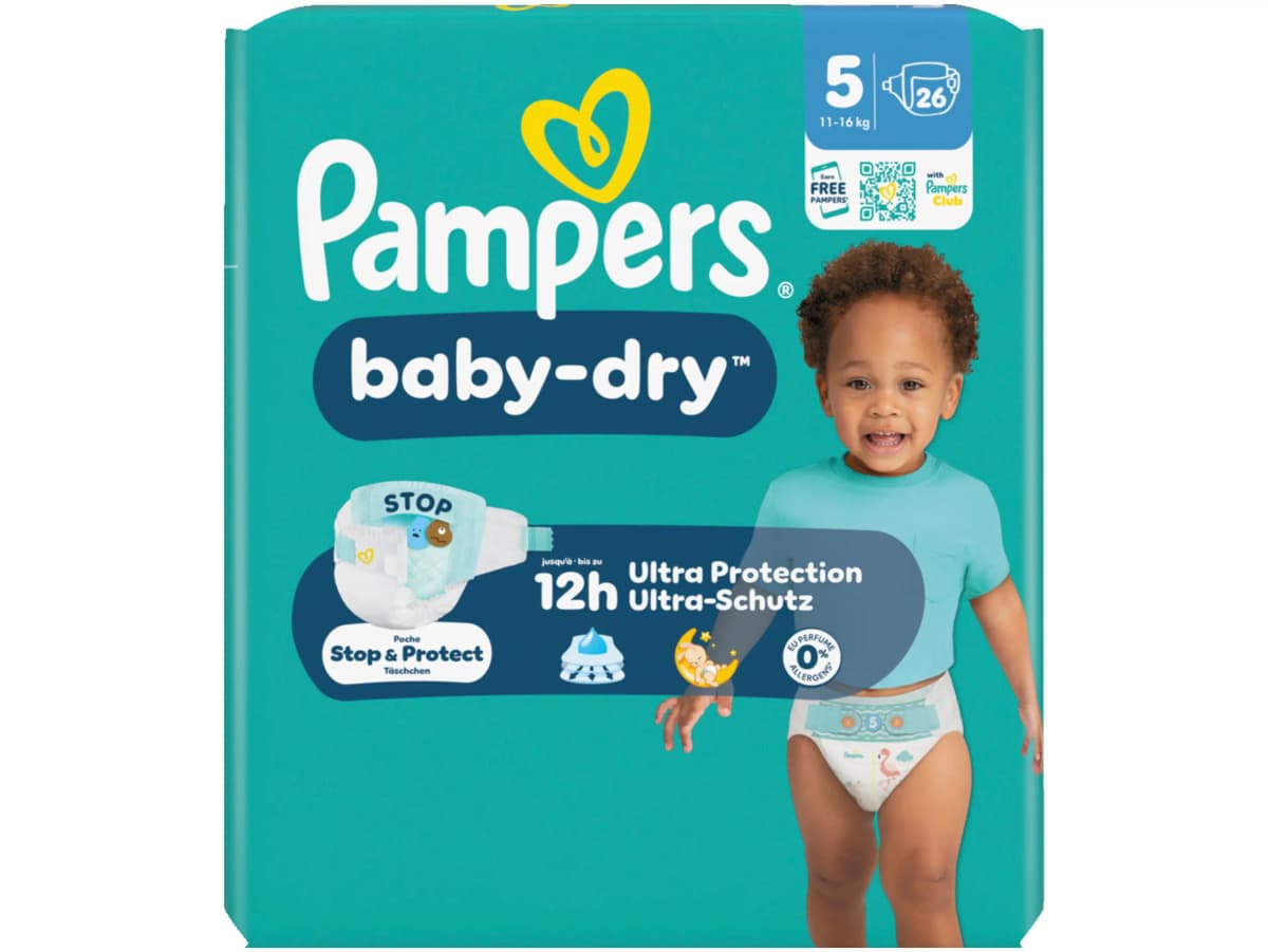 Baby dry maat 5