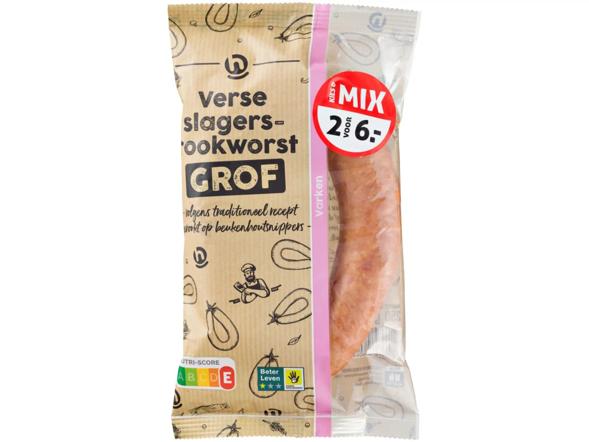 Rookworst rund grof