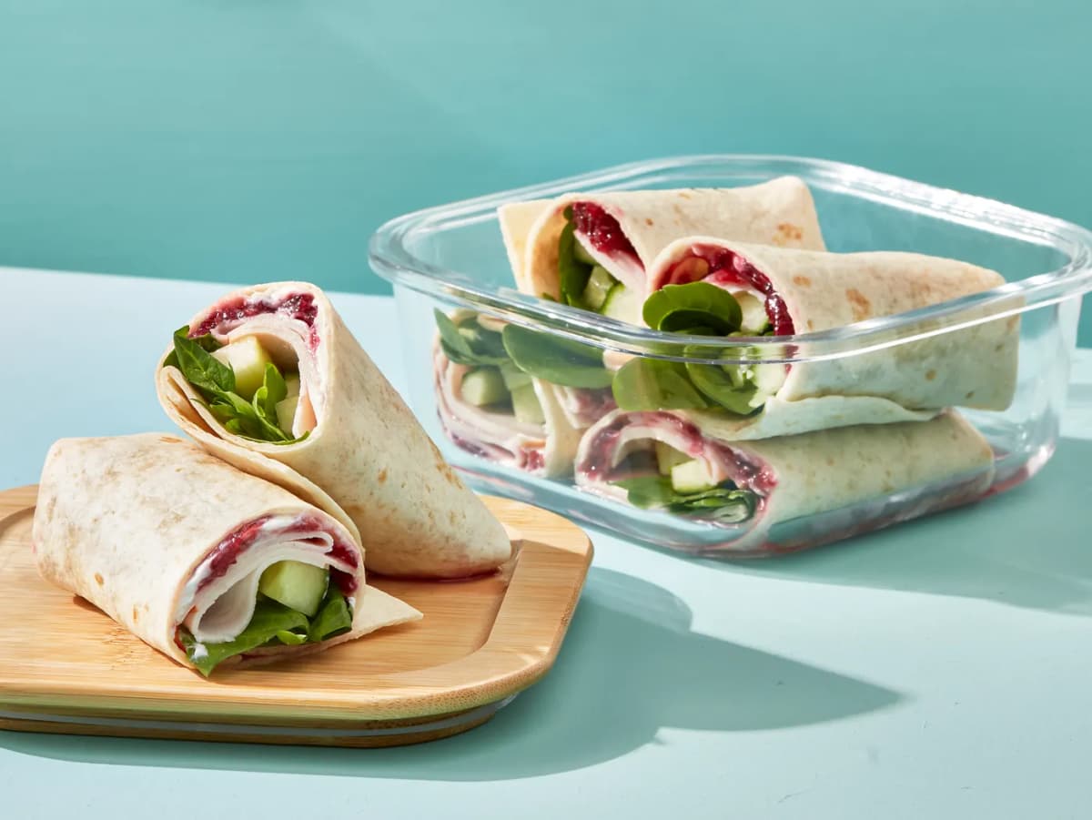 Wraps met kalkoenfilet en veldsla