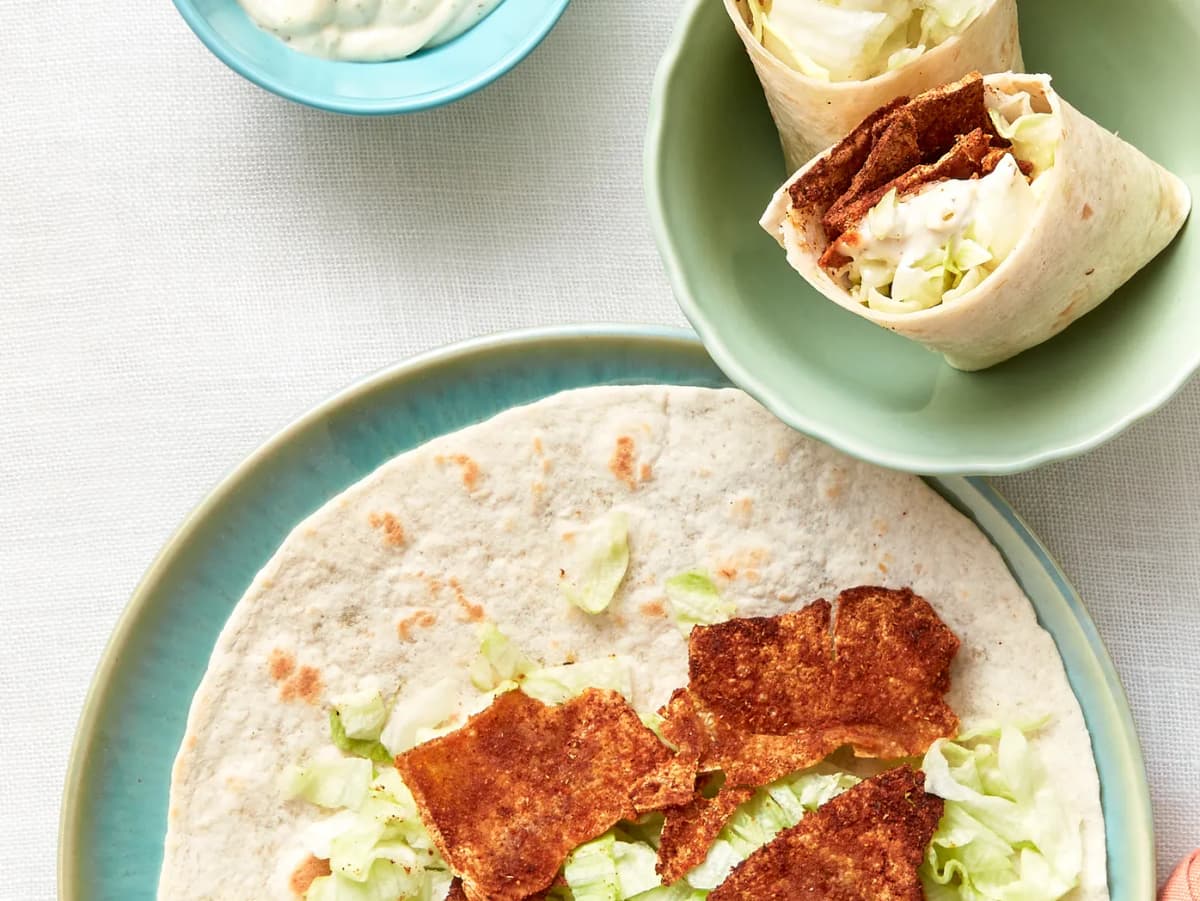 Vegetarische durum döner